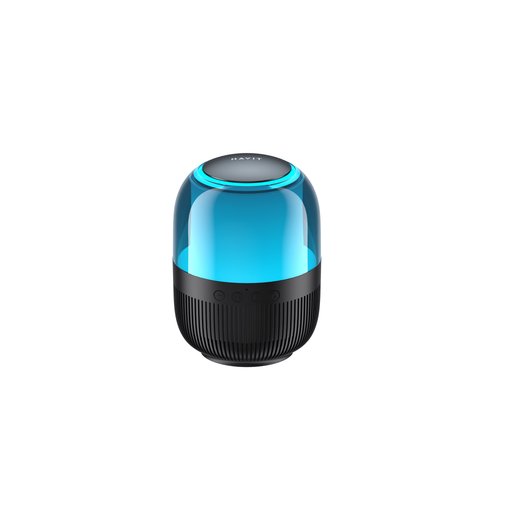 6385. هافت SK889BT متعدد الألوان ضوء محيط بلوتوث مكبر صوت أسود 6385. Havit SK889BT Multi-color Ambient Light Bluetooth Speaker Black