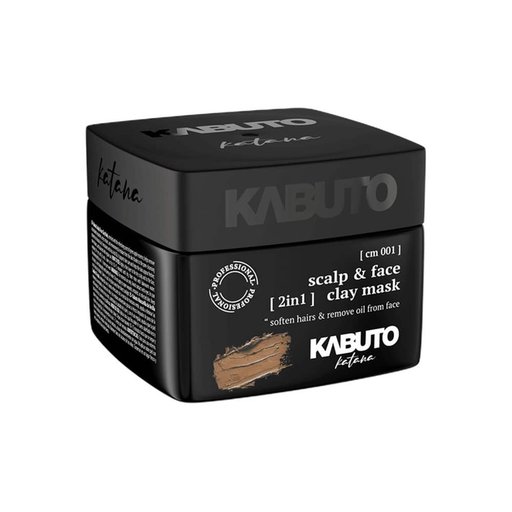 قناع الطين كابوتو Kabuto 2 في 1 لفروة الرأس والوجه بحجم 350gm Kabuto Scalp & Face 2 in 1 Clay Mask - 350gm