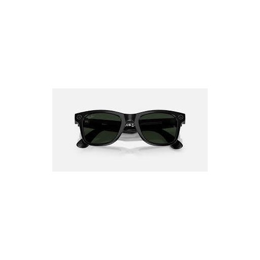 نظارة راي بان ميتا وايفارير الذكية الجيل الثاني - إطار أسود لامع وعدسات خضراء G15 Ray-Ban Meta Wayfarer Gen 2 Smart Glasses - Shiny Black / G15 Green