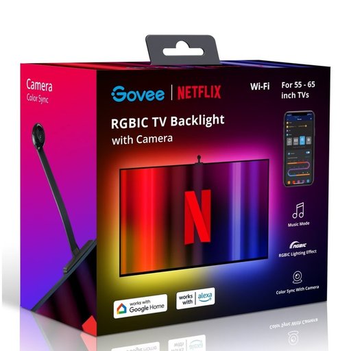 إضاءة تلفزيون ذكية جوفي 3S نيتفلكس (55-65 بوصة) Govee Smart TV Backlight 3S Netflix (55-65 inch)