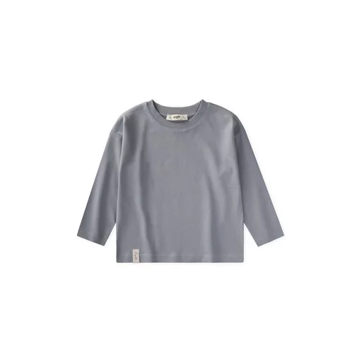 تي شيرت أطفال قطني أساسي موسمي - رمادي غامق (2-10 سنوات) Kids' Basic Seasonal Cotton T-Shirt - Dark Grey (2-10 Years)