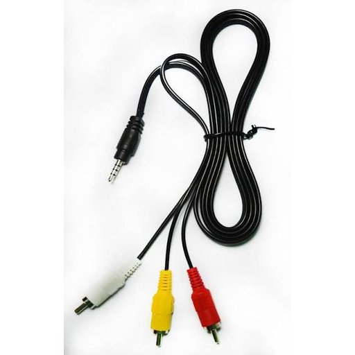 كيبل VCOM AUX إلى AV مقاس 3.5 ملم ستيريو، ذكر، بطول 1.8 متر VCOM AUX to AV 3.5mm Stereo Male Cable 1.8M