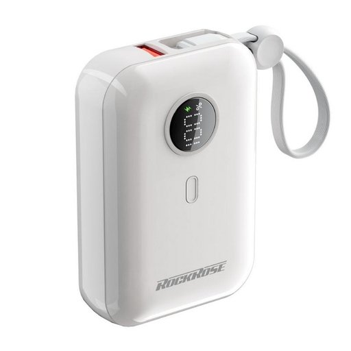 RR 10000 مللي أمبير 20 واط PD & 22.5 واط سريع شحن باور بانك RR 10000mAh 20W PD&22.5W Quick Charge Power Bank white