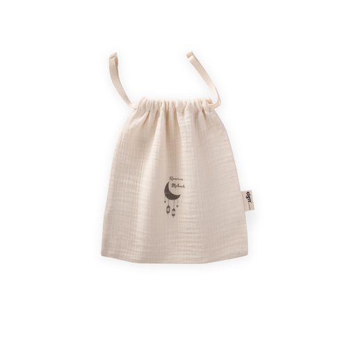 كيس قماش الموسلين العضوي NATUREL رمضان 20x25 سم - طبيعي NATUREL Organic Ramadan Muslin Pouch 20x25 cm - Natural