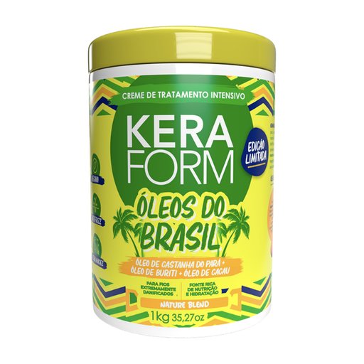 ماسك وحمام كريم المعالجة المكثفة بالزيوت البرازيلية كيرافورم للشعر شديد التلف KeraForm Óleos do Brasil Intensive Treatment Cream