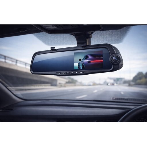 مرآة السيارة المزودة بالكاميرا Car mirror equipped with a camera