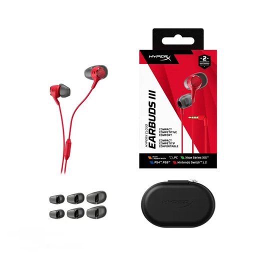 HyperX Cloud Earbuds III Red HyperX Cloud Earbuds III Red