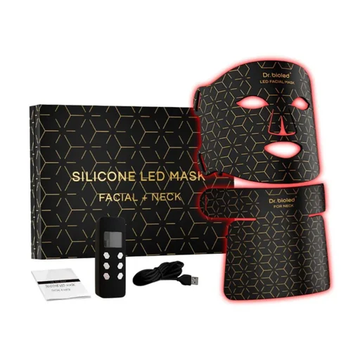 قناع السيليكون الضوئي للوجه والرقبة Dr. bioled Silicone LED Mask - Facial & Neck