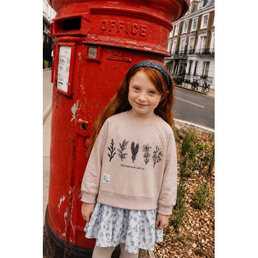 سويت شيرت أطفال بطبعة شجرة - رملي (1-7 سنوات) Kids' Tree Print Sweatshirt - Sand (Ages 1-7)