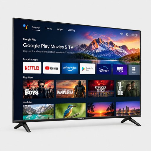 شاشة شينون 65 بوصة سمارت انترنيت SHINON 65-Inch Smart LED TV – Internet