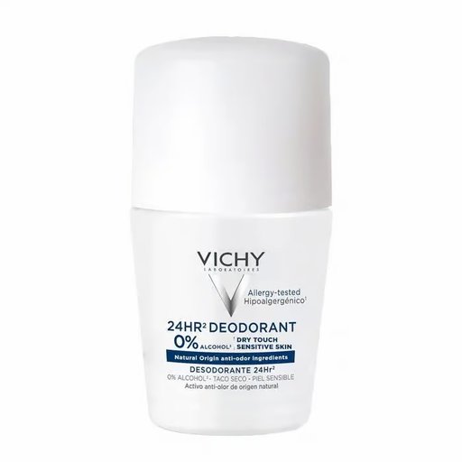 مزيل عرق فيتشي رول أون دراي تاتش Vichy Deodorant 24h Roll-On Dry Touch