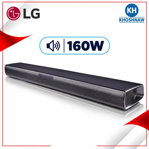ساوند بار إل جي بقدرة 160 واط ونظام صوت 2.1 قناة مع مضخم جهير لاسلكي وتقنية Dolby Digital LG 160W 2.1-Channel Soundbar with Wireless Subwoofer & Dolby Digital