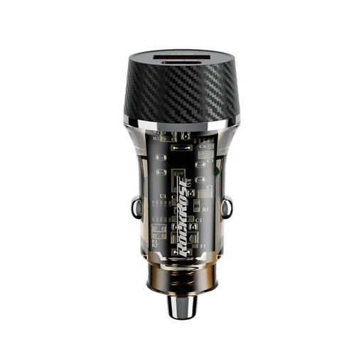 شاحن سيارة روك روز إكسبلورر جي 48 بقوة 48 واط ومنفذين RockRose Explorer G48 48W Max Dual-Port Quick Charge Car Charger