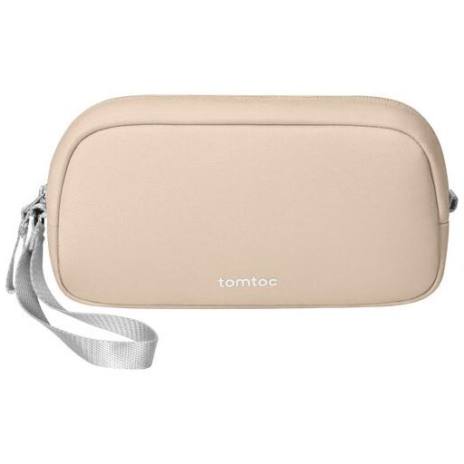 تومتوك - حقيبة ملحقات إلكترونية Light-T12 سعة 1 لتر - بيج Tomtoc Light-T12 Electronic Accessory Pouch 1L Natural Sand