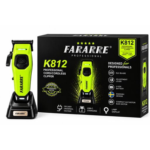 ماكنة الحلاقة فيراري k812 FARARRE K812 Cord/Cordless Clipper