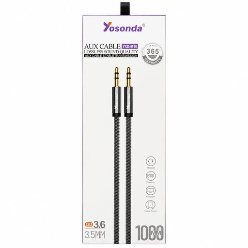 كابل صوت AUX من Yosonda Yosonda 3.5mm to 3.5mm AUX Audio Cable