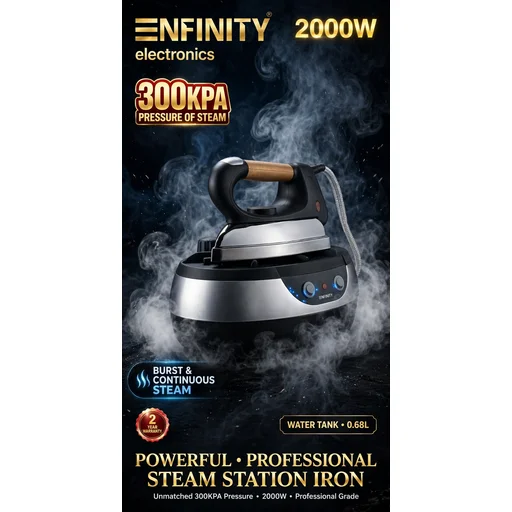 مكوى بخاري انفنتي قاعدة Infinity Steam Generator Iron with Base