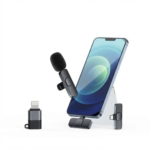 ‎ميكروفون K8 لاسلكي للآيفون وتايب سي K8 Wireless Microphone for iPhone and Type-C