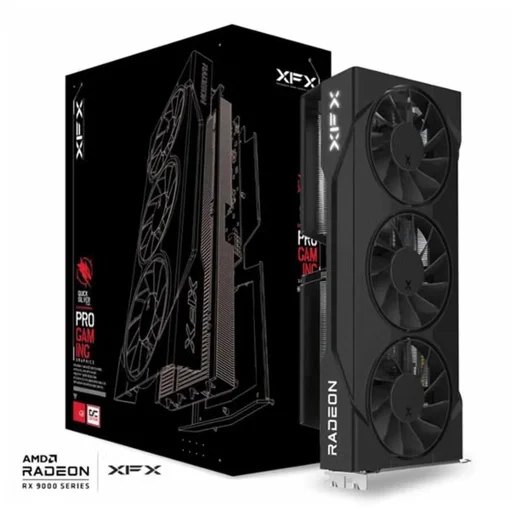 بطاقة شاشة إكس إف إكس سويفت راديون RX 9060 XT بسعة 16 جيجابايت GDDR6 XFX Swift AMD Radeon RX 9060 XT OC Gaming Edition 16GB GDDR6 Graphics Card