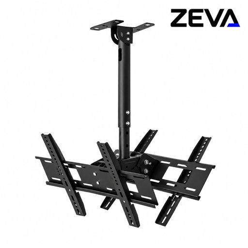 ستاند تلفزيون سقفي مزدوج للشاشات من 26 إلى 60 إنج، يتحمل وزن 55 كغم Ceiling-Mounted Dual TV Stand for 26–60 Inch Screens, 55kg Load Capacity