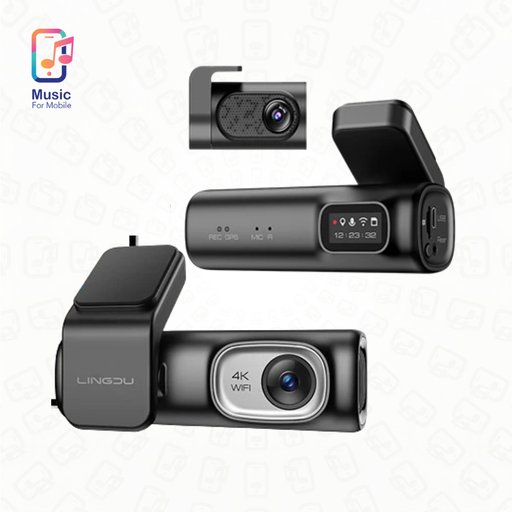كاميرا القيادة بدقة 4K مع ذاكرة 64GB 4K Ultra HD WiFi Dash Cam with 64GB Memory Card