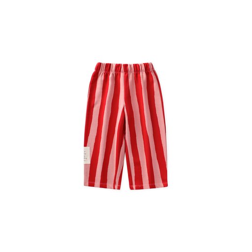 طقم رياضي فضفاض للأطفال 2-8 سنوات - أحمر ووردي مخطط Kids' Loose Fit Tracksuit 2-8 Years - Red Pink Striped