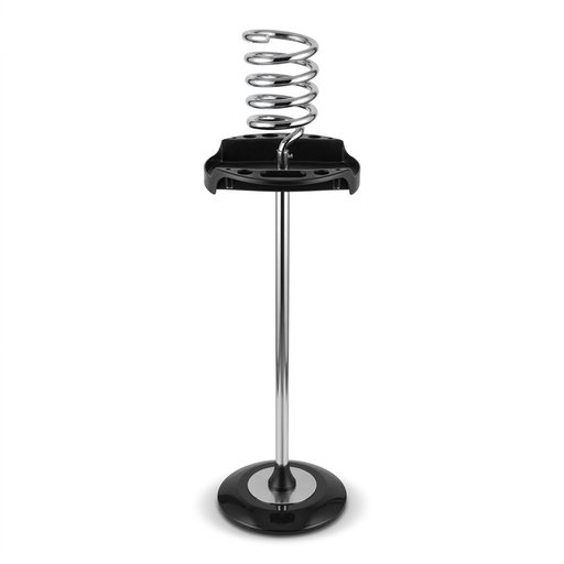 حامل مجفف الشعر والأدوات الأرضي لصالونات الحلاقة والتجميل Professional Salon Floor Stand Hairdryer & Tools Holder