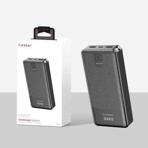 باور بانك أرلدوم (Earldom) بسعة 20,000 مللي أمبير مع شحن سريع (موديل PB66) Earldom 20000mAh Power Bank Adapter Fast Charging (PB66)