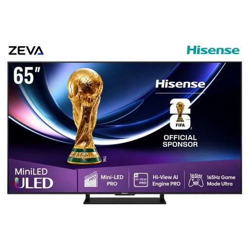 شاشة هايسنس 65 إنش ULED Mini-LED 4K ذكية مع 165Hz Game Mode Ultra وتقنية Dolby Vision IQ Hisense 65-Inch ULED Mini-LED 4K Smart TV with 165Hz Game Mode Ultra and Dolby Vision IQ