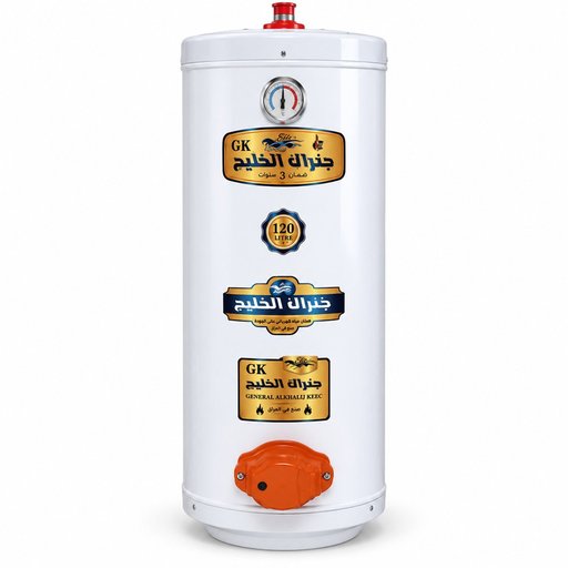 سخان مياه كهربائي جنرال الخليج 120 لتر – عازل ألياف 1.5 ملم General Al Khaleej Electric Water Heater 120L – 1.5mm Fiber Insulation