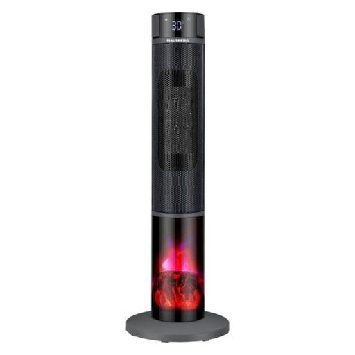 مدفأة مروحة برجية رقمية هاوسبيرغ Hausberg – أسود HAUSBERG HB-8228NG Digital Tower Fan Heater - Black