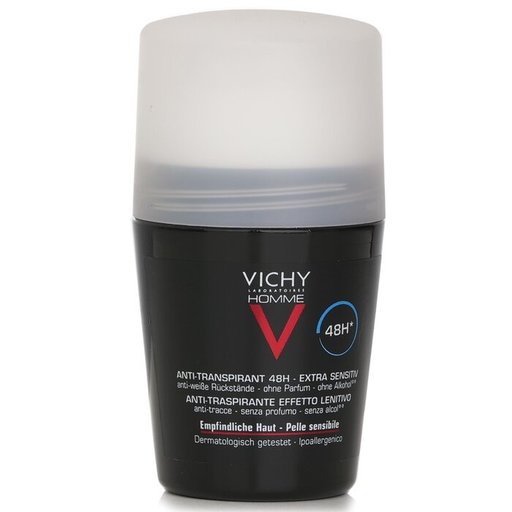 مزيل عرق من ڤيشي رول-أون للرجال مضاد للتعرق لمدة 48 ساعة للبشرة الحساسة Vichy Homme 48H Anti-Perspirant Roll-On For Sensitive Skin