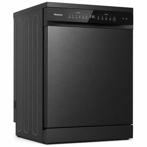 غسالة صحون هايسنس مستقلة 16 مكان - أسود Hisense Freestanding Dishwasher 16 Place Settings - Premium Black