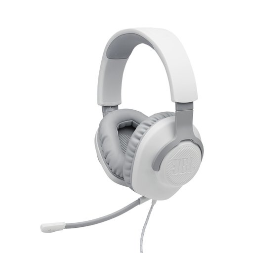 6066. جي بي ال سماعة ألعاب سلكية Quantum 100 ابيض 6066. JBL Quantum 100 Wired Gaming Headset White