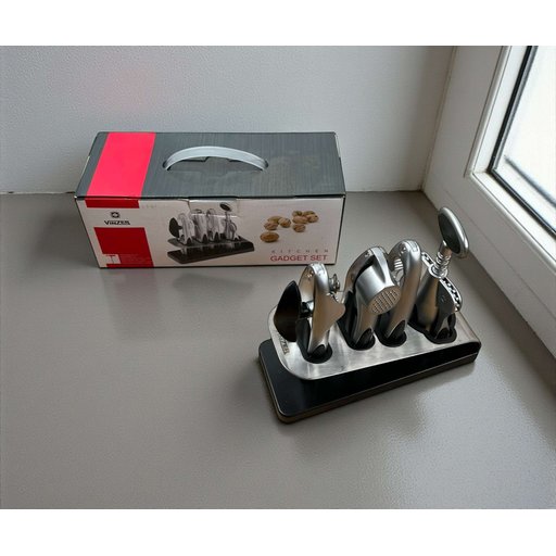 مجموعة أدوات المطبخ المتعددة مع حامل معدني Multi-Purpose Kitchen Utensil Set with Metal Holder