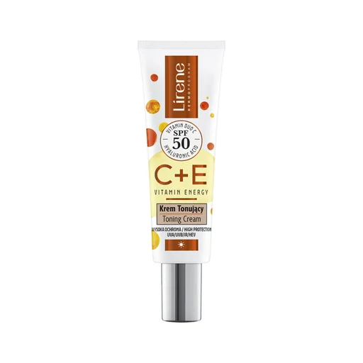 كريم ليرين بفيتامين سي+اي مع واقي شمس بحماية 50 Lirene C+E Vitamin Energy Toning Cream SPF 50