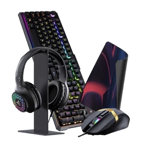طقم ألعاب الكمبيوتر ONIKUMA TZ5008 المتكامل مع إضاءة RGB ONIKUMA TZ5008 4-in-1 Complete PC Gaming Peripheral Set