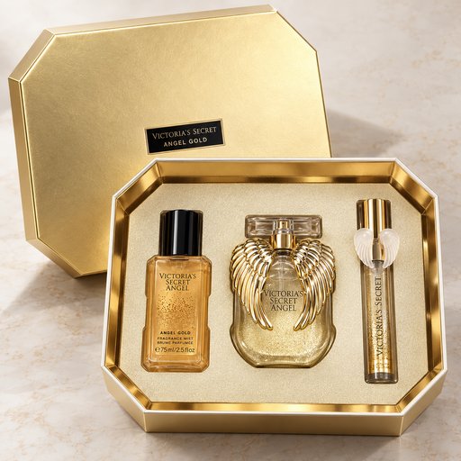 فيكتوريا سيكريت أنجل غولد – طقم أو دو بارفيم – للنساء Victoria’s Secret Angel Gold Set – EDP – For Women