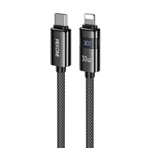 كيبل ويكوم WDC-104 بطول 1.2 متر من Type-C إلى Lightning بشحن سريع 30 واط Wekome WDC-104 1.2M Type-C To IP Mini Cable