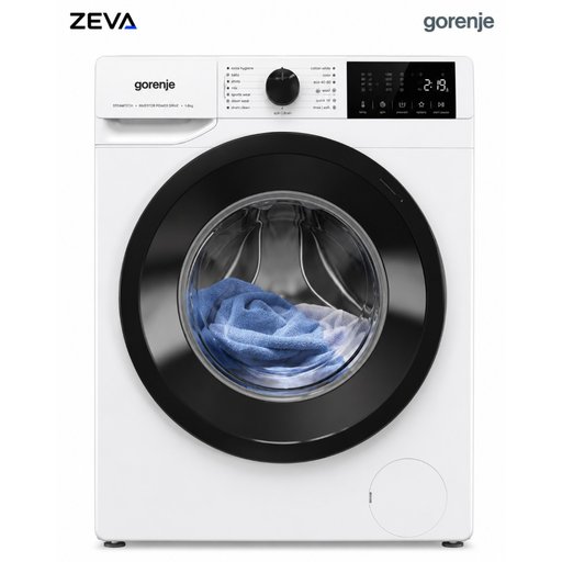 غسالة ملابس جورنج أمامية بسعة 8 كغم مع محرك Inverter PowerDrive والتحكم الذكي عبر WiFi Gorenje 8kg Front-Load Washing Machine with Inverter PowerDrive & WiFi Control