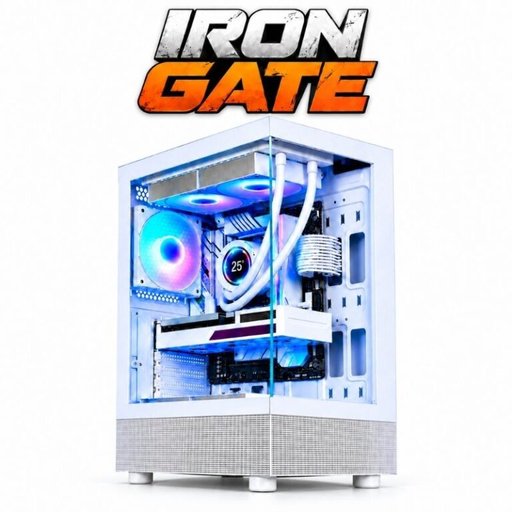 تجميعة ألعاب أيرون جيت | معالج رايزن 5 5600X، كارت شاشة RX 9060 XT 16GB، رام 16GB، تخزين 1TB NVMe، لون أبيض Iron Gate Gaming PC | AMD Ryzen 5 5600X, Sapphire Pulse RX 9060 XT 16GB, 16GB RAM, 1TB NVMe, White Case