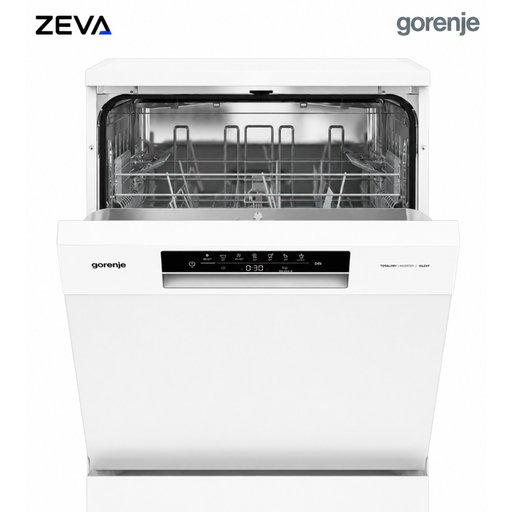 غسالة صحون جورنج مستقلة بسعة 14 طقم مع تقنية TotalDry وبرنامج الغسيل الذكي AutoProgramme Gorenje 14-Place Freestanding Dishwasher with TotalDry & AutoProgramme
