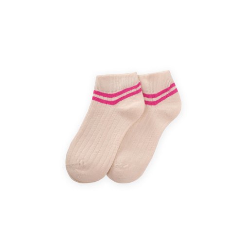 جوارب أطفال مخططة للكاحل من Zemin Ham، فوشيا، 5-12 سنة Zemin Ham Striped Ankle Socks for Kids, Fuchsia, Ages 5-12