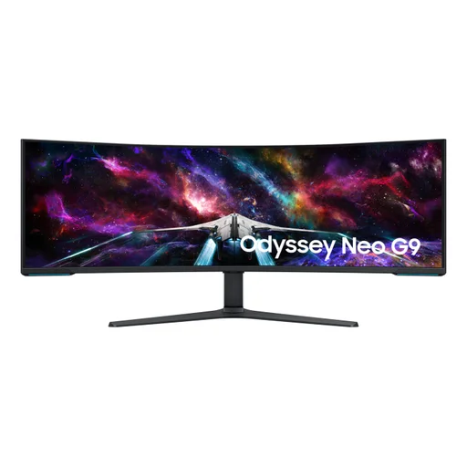 شاشة ألعاب سامسونج أوديسي نيو جي 9 المزدوجة 57 بوصة 4K - Samsung Odyssey Neo G9 LS57CG952NMXUE Samsung Odyssey Neo G9 57" Dual UHD 240Hz 1000R Gaming Monitor - LS57CG952NMXUE