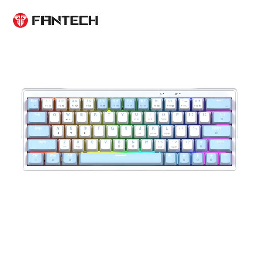 لوحة مفاتيح الألعاب الميكانيكية Fantech MK611 ATOM X63 بإضاءة RGB Fantech MK611 Mechanical Gaming Keyboard with LED Lighting