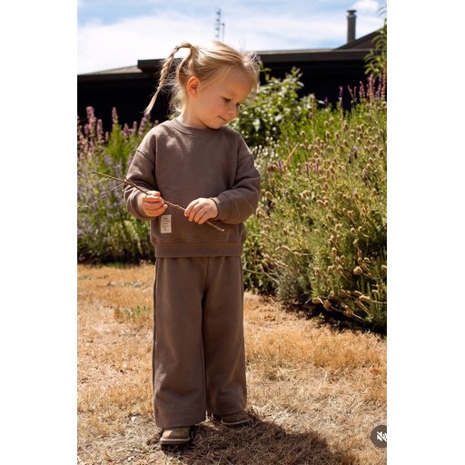 طقم سويت شيرت موسمي خفيف للأطفال 2-8 سنوات - لون فيزون Kids' Lightweight Seasonal Sweatshirt Set 2-8 Years - Vizon