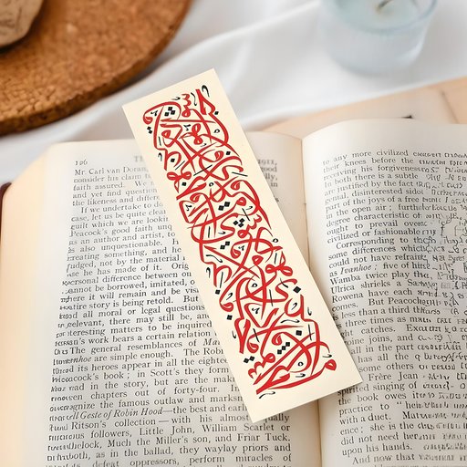 فاصلة كتاب حروفيات #1 Hurufiyat Bookmark #1
