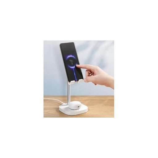 حامل سطح مكتب لاسلكي 2 في 1 من إم سي MC AUTO POWER OFF 36W USB-C TO LIGHTNING W BREATHING LIGHT LED DISPLAY CABLE 1.2M - BLACK