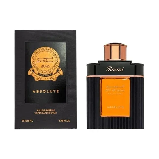 عطر الرصاصي الوسام أبسلوت للرجال أو دي بارفيوم Rasasi Al Wisam Absolute Eau De Parfum For Men