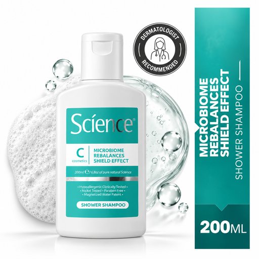 شامبو الميكروبيوم لتوازن الشعر و البشرة Shower shampoo Microbiome Balancing Shield Effect